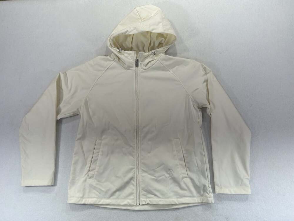 32 Degrees Full Zip Lightweight Soft Shell Jacket Ivory Size Md
